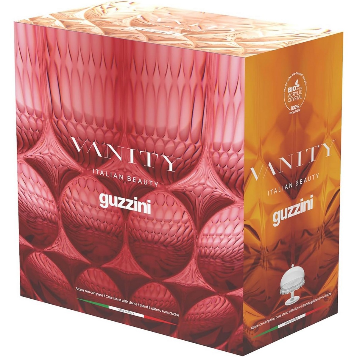 Acquista online Guzzini Plat à gâteau avec support Vanity Fumé Ø30 x h27,7 cm cod.131901STE282 Guzzini